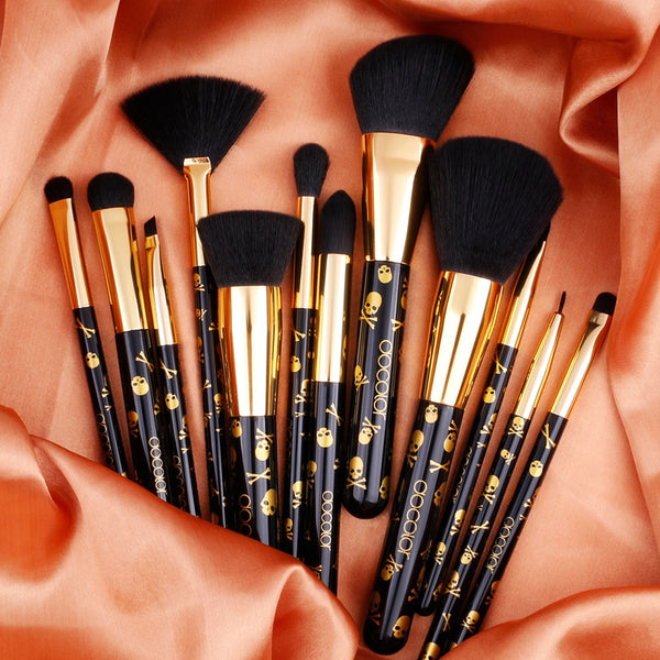 Docolor Goth Makeup Brush Set 12Pcs Professional Makeup Brushes