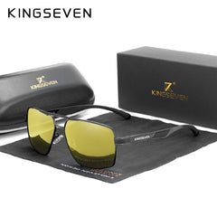 KINGSEVEN Aluminum Men's Sunglasses Polarized Lens Brand Design Temples Sun glasses Coating Mirror Glasses Oculos de sol 7719