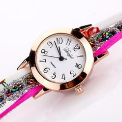 Women Luxury Watch Flower   Gemstone Wristwatch